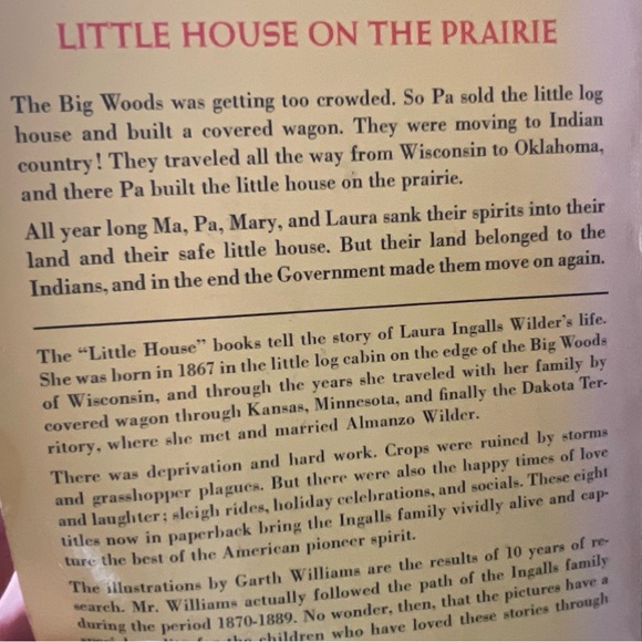 Vintage Little House On The Prairie Books Laura Ingalls Wilder Set of 4 - Picture 8 of 9